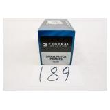 FEDERAL NO. 100 SMALL PISTOL PRIMERS 1000 COUNT
