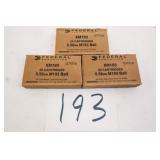 FEDERAL 5.56 M193 BALL 3 BOXES(60 RNDS)
