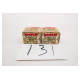 WOLF 7.62X39 124GR HP STEEL CASE 2 BOXES(40 RNDS)