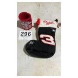 NASCAR can cooler & Dale Earnhardt stocking