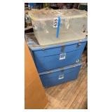 Three large totes
