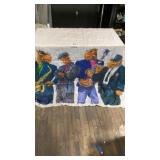 Camel shower curtain