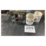 NASCAR racing mugs