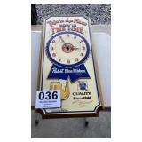 Pabst Blue Ribbon battery operated clock