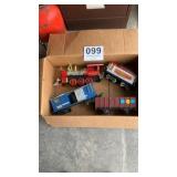 Box lot of trains