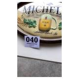 Plastic Michelob sign damaged