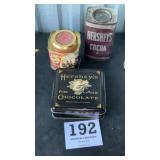 Hersheyï¿½s cocoa and other Hersheyï¿½s tins