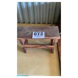 Cedar footstool