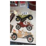 Antique car wall hangs
