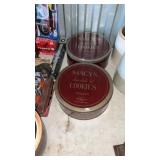 Macyï¿½s chocolate bit cookies, tin