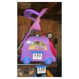 Toy lot high chair and Doc McStuffins car