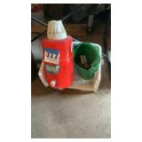 Cooler, bin and bucket