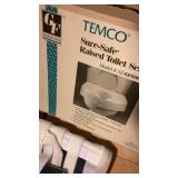 Medical supplies, toilet seat, wheelchair pad,