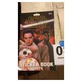 Unused Star Wars sticker book 4 sheets