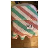 Crocheted blanket
