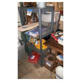 Gray plastic shelf