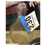 Glass wine jug