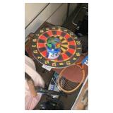 Dartboard with darts