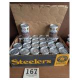 Steelers Iron City Empty Beer Cans & Case
