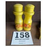 MCM Glass Salt & Pepper Shakers