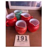 Hazel Atlas Milk Glass Pitchers