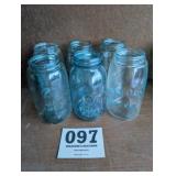 Blue Ball Mason Jar Lot