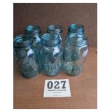 Aqua Quart Ball Jars