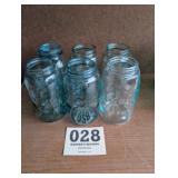 Aqua Quart Ball Jars