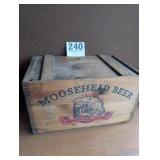 Moosehead Beer Wooden Crate