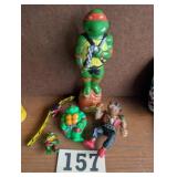 Vintage Teenage Mutant Ninja Turtles Toy Lot