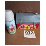 Dome Top Barn Lunchbox w/Thermos