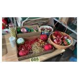 Christmas ornaments and decorations lot