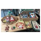 Christmas lot of wall hanging decorations
