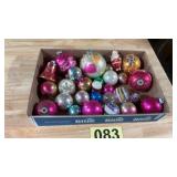 Early Christmas ornaments lot a lot of glass