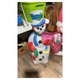 Snowman blow mold, really nice, comes with a lock