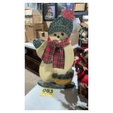 Wooden snowman