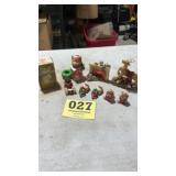 Lot of ceramic Christmas decorations