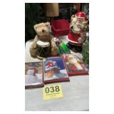 Christmas cards, bear, Santa has some damage and