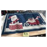 Two Christmas rugs