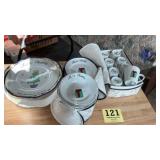 Like new Christmas holiday dishware set
