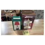 Santa and elf musical Holiday carousel and a
