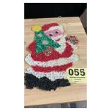 Vintage melted popcorn santa