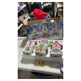 Like new 12 piece Ceramic Holiday Village