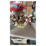 Lot of Christmas figurines decorations