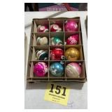 Lot of Vintage Shiny Brite Christmas Tree