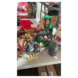 Lot of Christmas decorations and unused string of