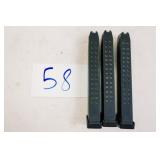 3CNT OF GLOCK 31RND 9MM MAGAZINES