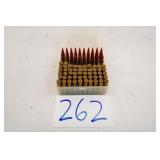38RNDS OF 223REM HANDLOADS / 52CNT FIRED 223 BRASS