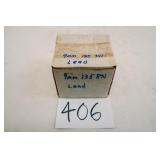 BOX OF 9MM 135GR LEAD BULLETS