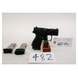 USED BERETTA APX CARRY 9MM 3" COMES WITH 3 MAGAZI